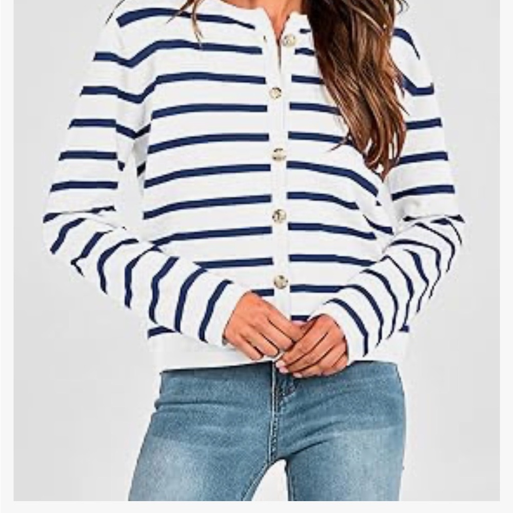 Amazon Striped Women's Cardigan